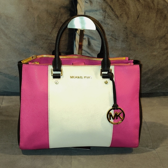 MICHAEL Michael Kors Sutton Large Center Stripe Dressy Tote - Picture 1 of 14